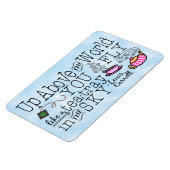 Alice in Wonderland Whimsical Tea Carroll Quote Magneet (Linkerzijde)