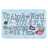 Alice in Wonderland Whimsical Tea Carroll Quote Magneet (Horizontaal)