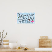 Alice in Wonderland Whimsical Tea Carroll Quote Poster (Keuken)