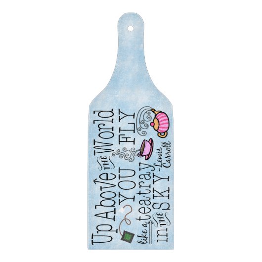 Alice in Wonderland Whimsical Tea Carroll Quote Snijplank (Voorkant)