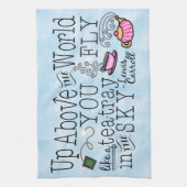 Alice in Wonderland Whimsical Tea Carroll Quote Theedoek (Verticaal)