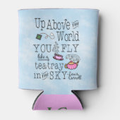 Alice in Wonderland Whimsical Typography Monogram Blikjeskoeler (Voorkant)