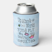 Alice in Wonderland Whimsical Typography Monogram Blikjeskoeler (Blikje Achterkant)