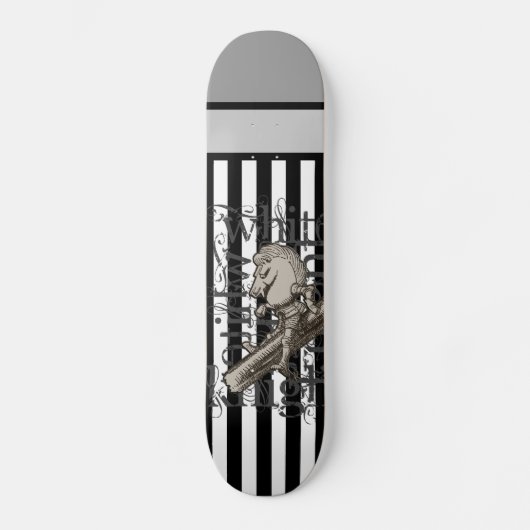 Alice in Wonderland White Knight Grunge Skateboard (Voorkant)