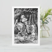 Alice in Wonderland White Knight op Paard (Staand voorkant)