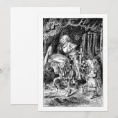 Alice in Wonderland White Knight op Paard (Voorkant / Achterkant)