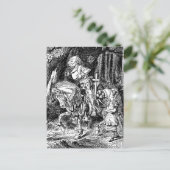  Alice in Wonderland White Knight op Paard Briefkaart (Staand voorkant)