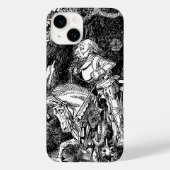 Alice in Wonderland White Knight op Paard Case-Mate iPhone Case (Achterkant)