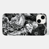Alice in Wonderland White Knight op Paard Case-Mate iPhone Case (Achterkant (horizontaal))