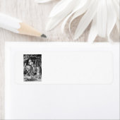  Alice in Wonderland White Knight op Paard Etiket (Insitu)