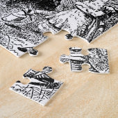 Alice in Wonderland White Knight op Paard Legpuzzel (Zijkant)