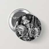  Alice in Wonderland White Knight op Paard Ronde Button 5,7 Cm (Voorkant /achterkant)