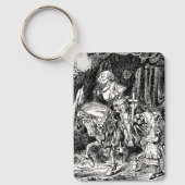 Alice in Wonderland White Knight op Paard Sleutelhanger (Voorkant)