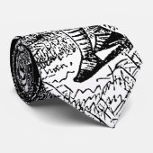 Alice in Wonderland White Knight op Paard Stropdas (Opgerold)