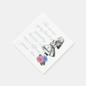  Alice in Wonderland White Paper Napkins Servet (Hoek)