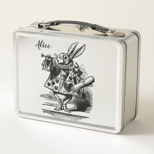 Alice in Wonderland White Rabbit als Herald (Achterkant)