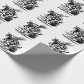 Alice in Wonderland White Rabbit als Herald Cadeaupapier (Hoek)