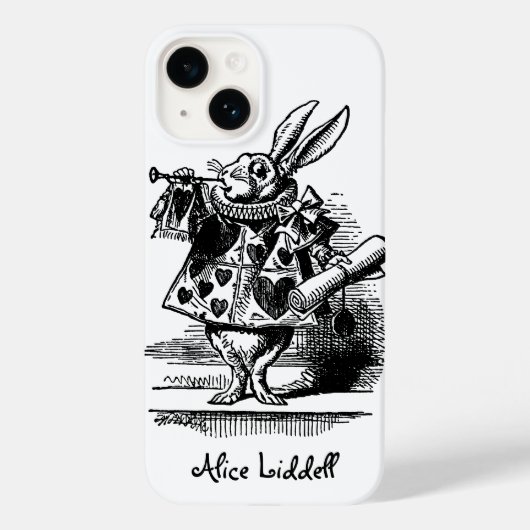  Alice in Wonderland White Rabbit als Herald Case-Mate iPhone Case (Achterkant)