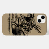  Alice in Wonderland White Rabbit als Herald Case-Mate iPhone Case (Achterkant (horizontaal))