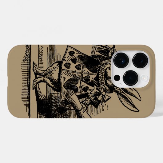  Alice in Wonderland White Rabbit als Herald Case-Mate iPhone Case (Achterkant (horizontaal))