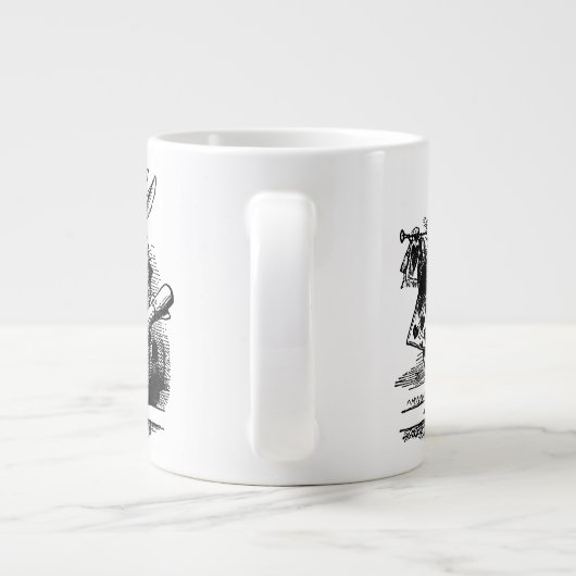  Alice in Wonderland White Rabbit als Herald Grote Koffiekop (Achterkant)