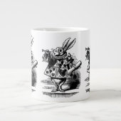 Alice in Wonderland White Rabbit als Herald Grote Koffiekop (Voorkant)