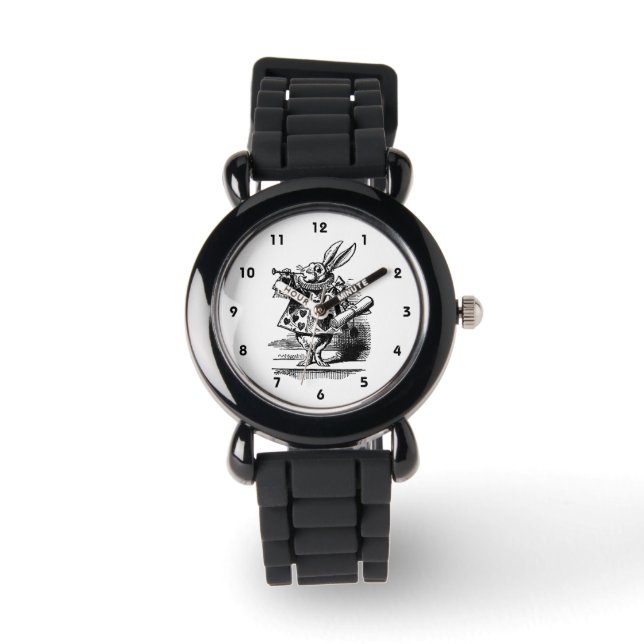  Alice in Wonderland White Rabbit als Herald Horloge (Voorkant)