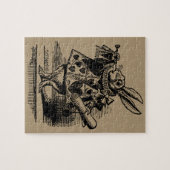  Alice in Wonderland White Rabbit als Herald Legpuzzel (Horizontaal)