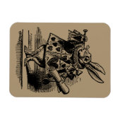  Alice in Wonderland White Rabbit als Herald Magneet (Horizontaal)