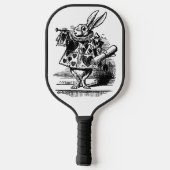  Alice in Wonderland White Rabbit als Herald Pickleball Paddle (Achterkant)