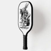  Alice in Wonderland White Rabbit als Herald Pickleball Paddle (Links)