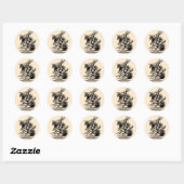  Alice in Wonderland White Rabbit als Herald Ronde Sticker (Vel)