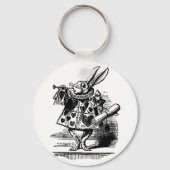 Alice in Wonderland White Rabbit als Herald Sleutelhanger (Voorkant)