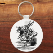 Alice in Wonderland White Rabbit als Herald Sleutelhanger (Voorkant)
