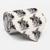  Alice in Wonderland White Rabbit als Herald Stropdas (Opgerold)
