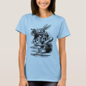  Alice in Wonderland White Rabbit als Herald T-shirt (Voorkant)