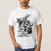  Alice in Wonderland White Rabbit als Herald T-shirt (Voorkant)