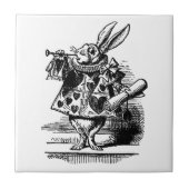  Alice in Wonderland White Rabbit als Herald Tegeltje (Voorkant)