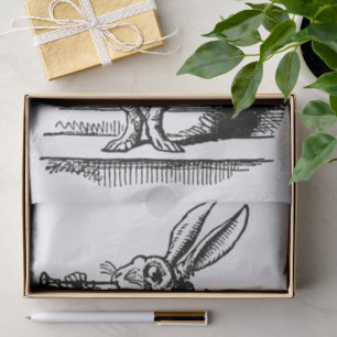  Alice in Wonderland White Rabbit als Herald Tissuepapier