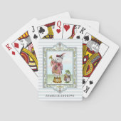  Alice in Wonderland White Rabbit Art Pokerkaarten (Achterkant)