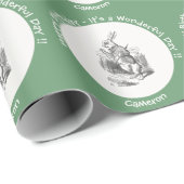 Alice in Wonderland White Rabbit Birthday Party Cadeaupapier (Rol Hoek)