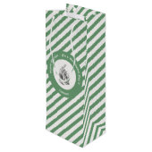 Alice in Wonderland White Rabbit Birthday Party Wijn Cadeautas (Achterkant Gekanteld)