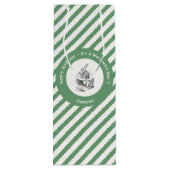 Alice in Wonderland White Rabbit Birthday Party Wijn Cadeautas (Achterkant)