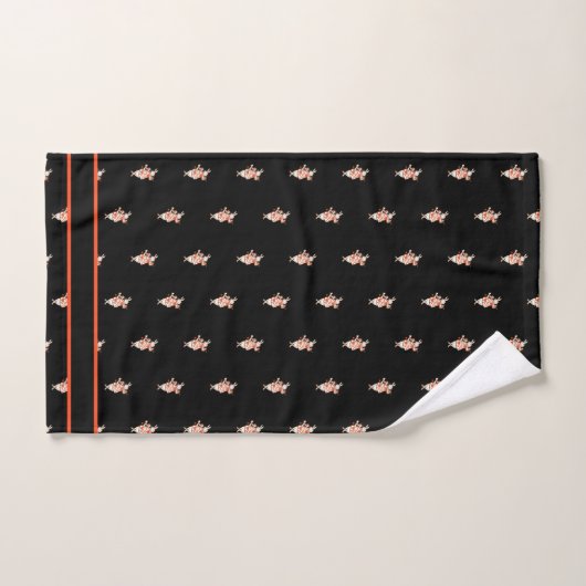 Alice in Wonderland White Rabbit Black badkamer Bad Handdoek (Handdoek)