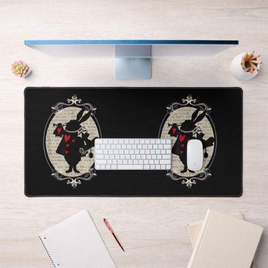 Alice in Wonderland White Rabbit  boek Bureaumat (Kantoor 1)