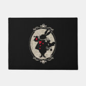 Alice in Wonderland White Rabbit  boek Deurmat (Voorkant)