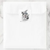 Alice in Wonderland White Rabbit Bookplate Sticker (Tas)