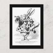 Alice in Wonderland White Rabbit Briefkaart (Voorkant)