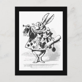  Alice in Wonderland White Rabbit Briefkaart