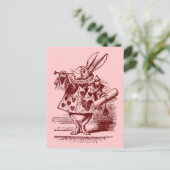  Alice in Wonderland White Rabbit Briefkaart (Staand voorkant)